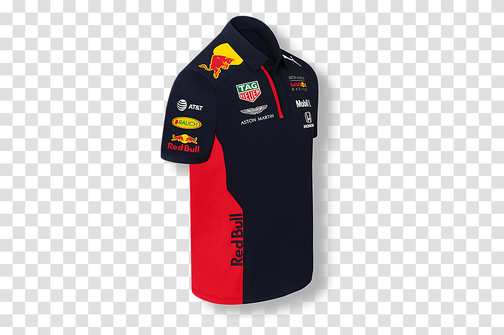 Official Teamline Polo Shirt Red Bull Polo Shirt, Clothing, Apparel, Jersey, Sleeve Transparent Png
