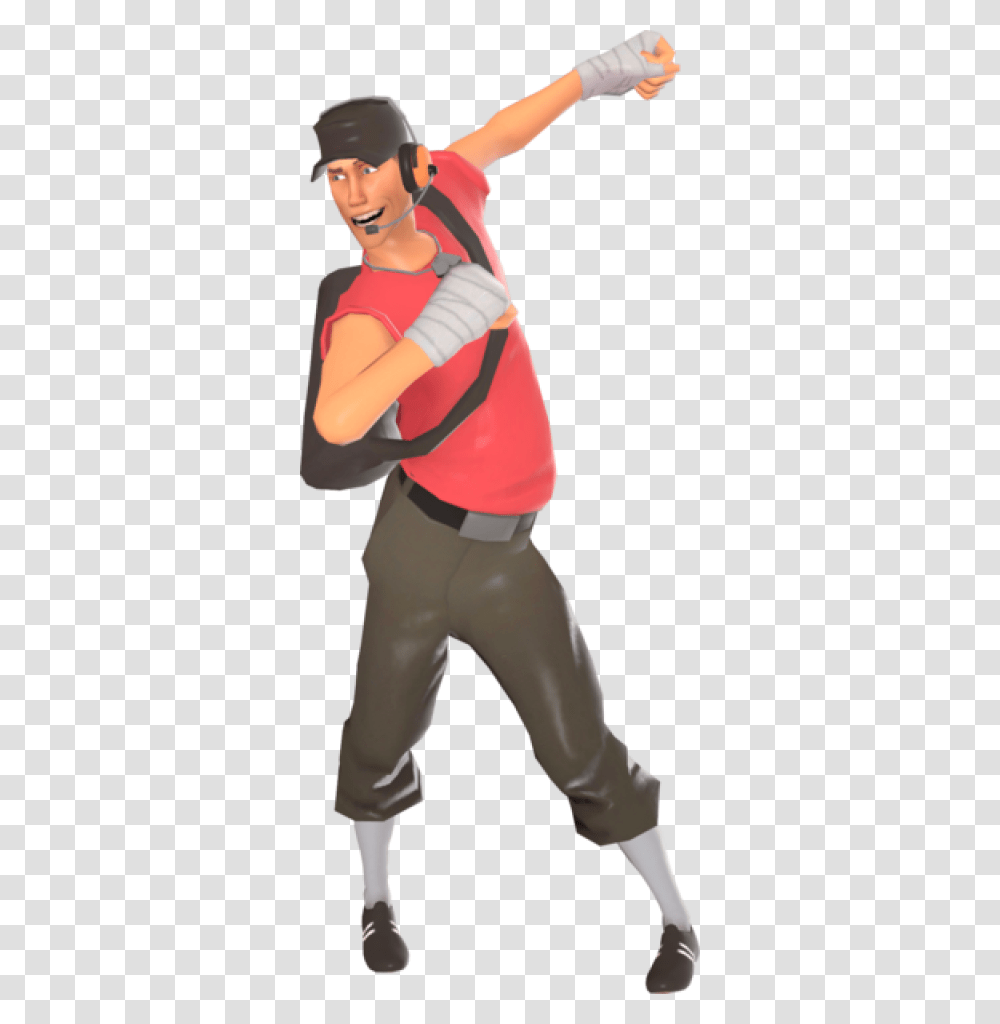 Official Tf2 Wiki Tf2 Scout Fortnite Dance, Person, People, Sport Transparent Png