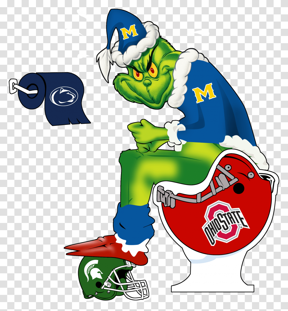 Official The Grinch Toilet Ohio State Buckeyes Michigan, Performer, Elf, Room, Indoors Transparent Png