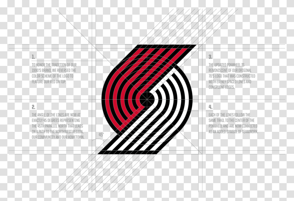 Official Trail Blazers Rebrand On Behance, Number Transparent Png