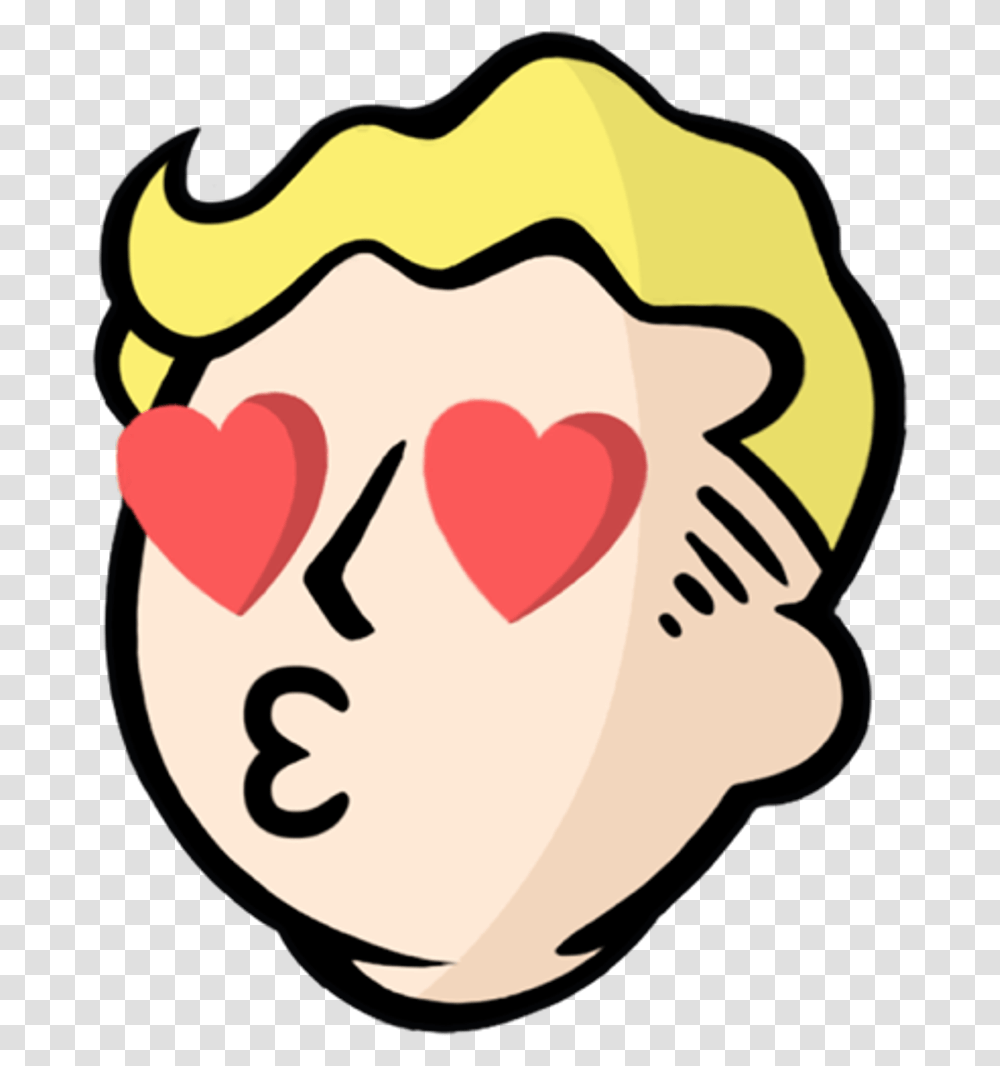 Officialstars Fallout Love Funny Blonde Hearts Fallout 76, Food, Face, Sweets, Confectionery Transparent Png