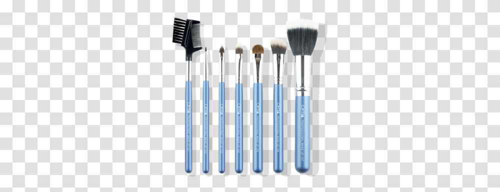 Ofra Brush Set Blue Handles 7 Pcs, Tool, Toothbrush Transparent Png
