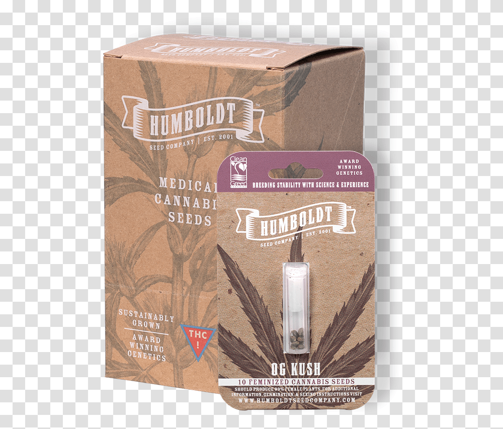 Og Kush 10 Feminized Retail Box Ogk 10 F Rb Humboldt Seed Company Pineapple Muffin, Poster, Advertisement, Flyer, Paper Transparent Png