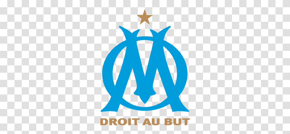 Ogc Nice Logo Stickpng Olympique De Marseille Logo, Symbol, Trademark, Poster, Advertisement Transparent Png