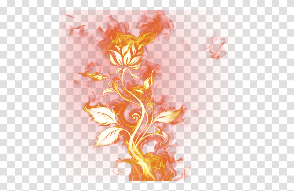 Ogon Ognennij Cvetok Plamya Dim Fire Fire Rose On Fire, Floral Design, Pattern Transparent Png