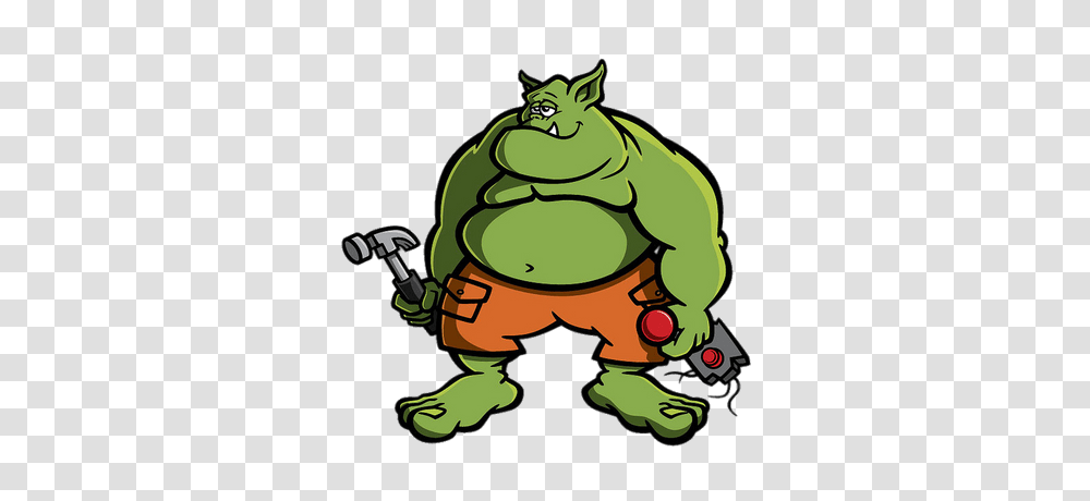 Ogre With Bat And Chain, Outdoors, Wildlife, Animal Transparent Png