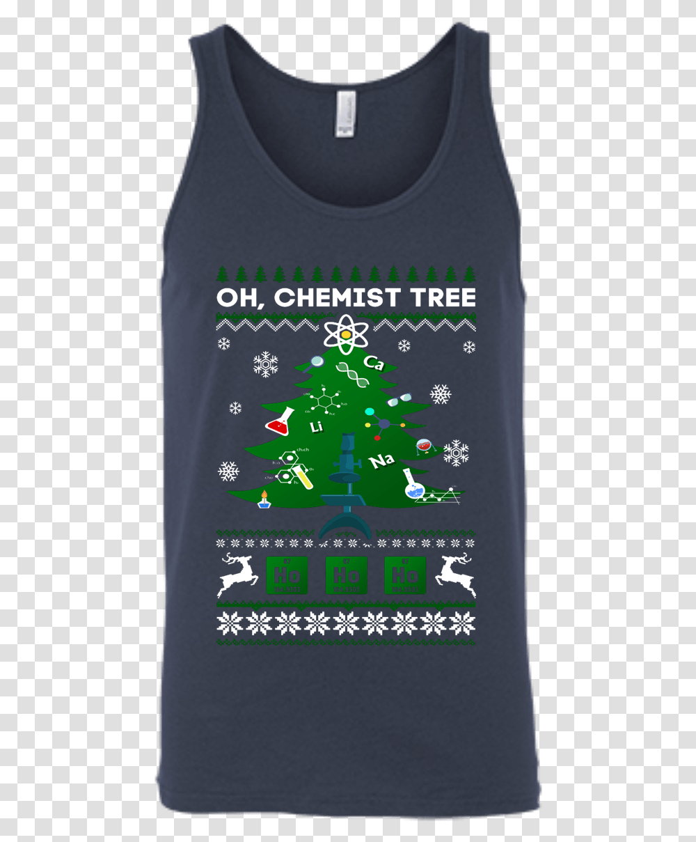 Oh Chemistry Tree Science Christmas Ugly Sweater Gift Christmas Jumper, Plant, Ornament, Rug Transparent Png