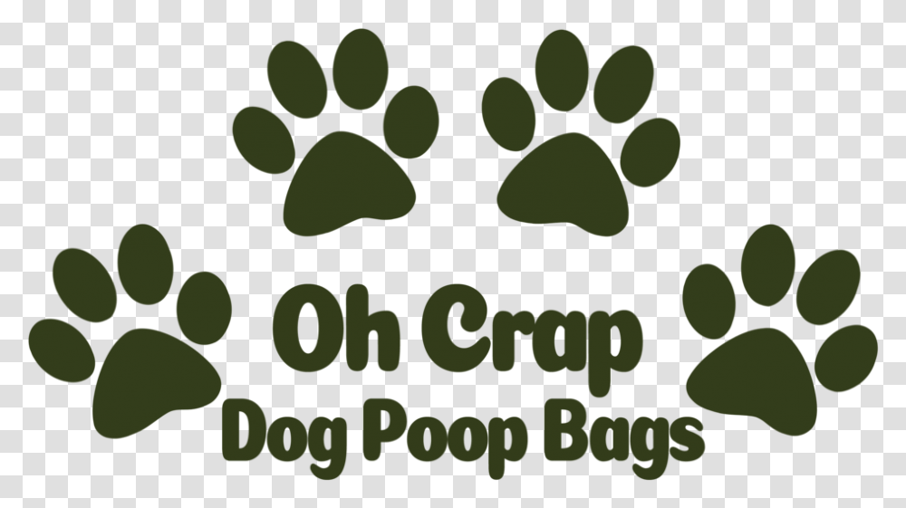 Oh Crap Dog Poop Bags Dog First Christmas Ornament, Green, Text, Plant, Footprint Transparent Png