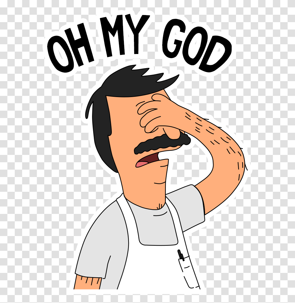 Oh God Why Sticker Oh My God, Chef, Face, Poster Transparent Png
