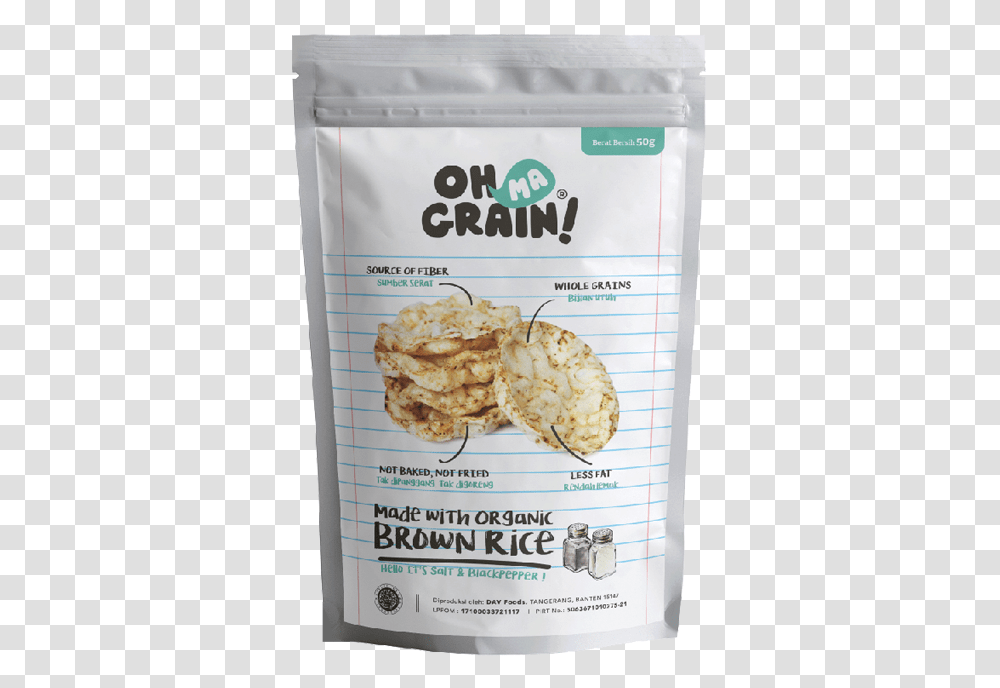Oh Ma Grain Popped Rice Crackers Onion Chicken, Food, Plant, Menu Transparent Png