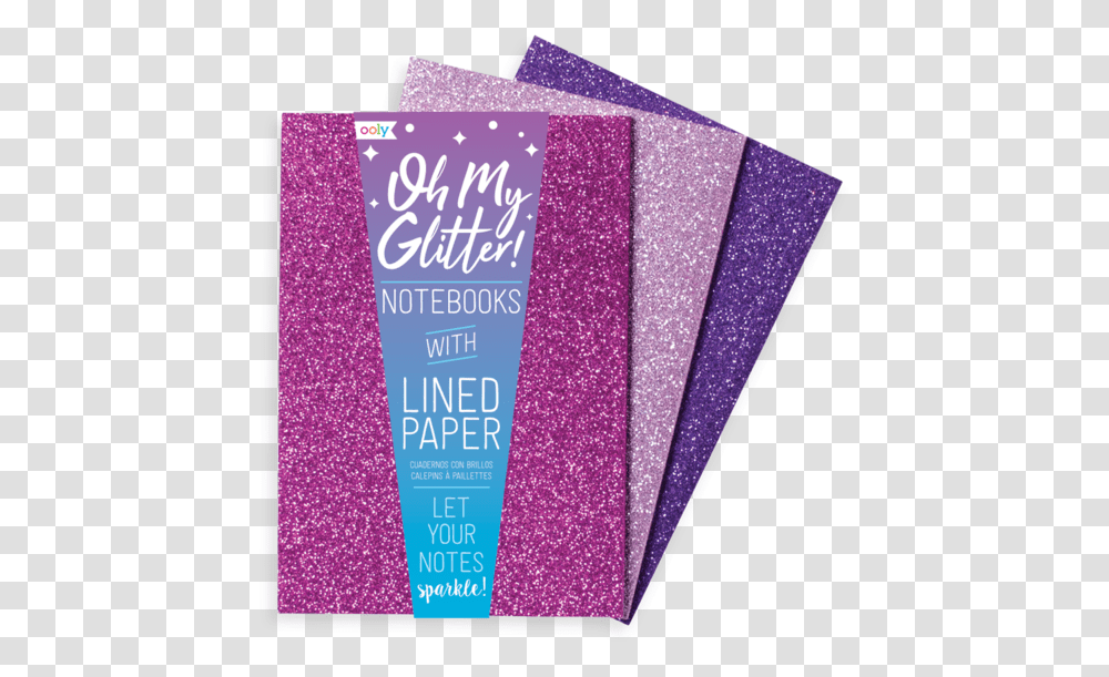 Oh My Glitter Pocket Notebooks Oh My Glitter Notebooks, Light, Paper, Sponge Transparent Png