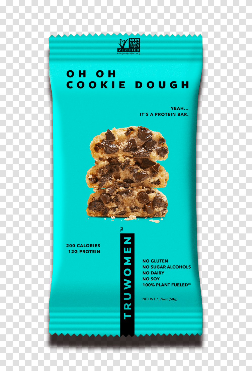 Oh Oh Cookie Dough Tru Women Nutrition And Protein Bar, Plant, Food, Flyer, Paper Transparent Png