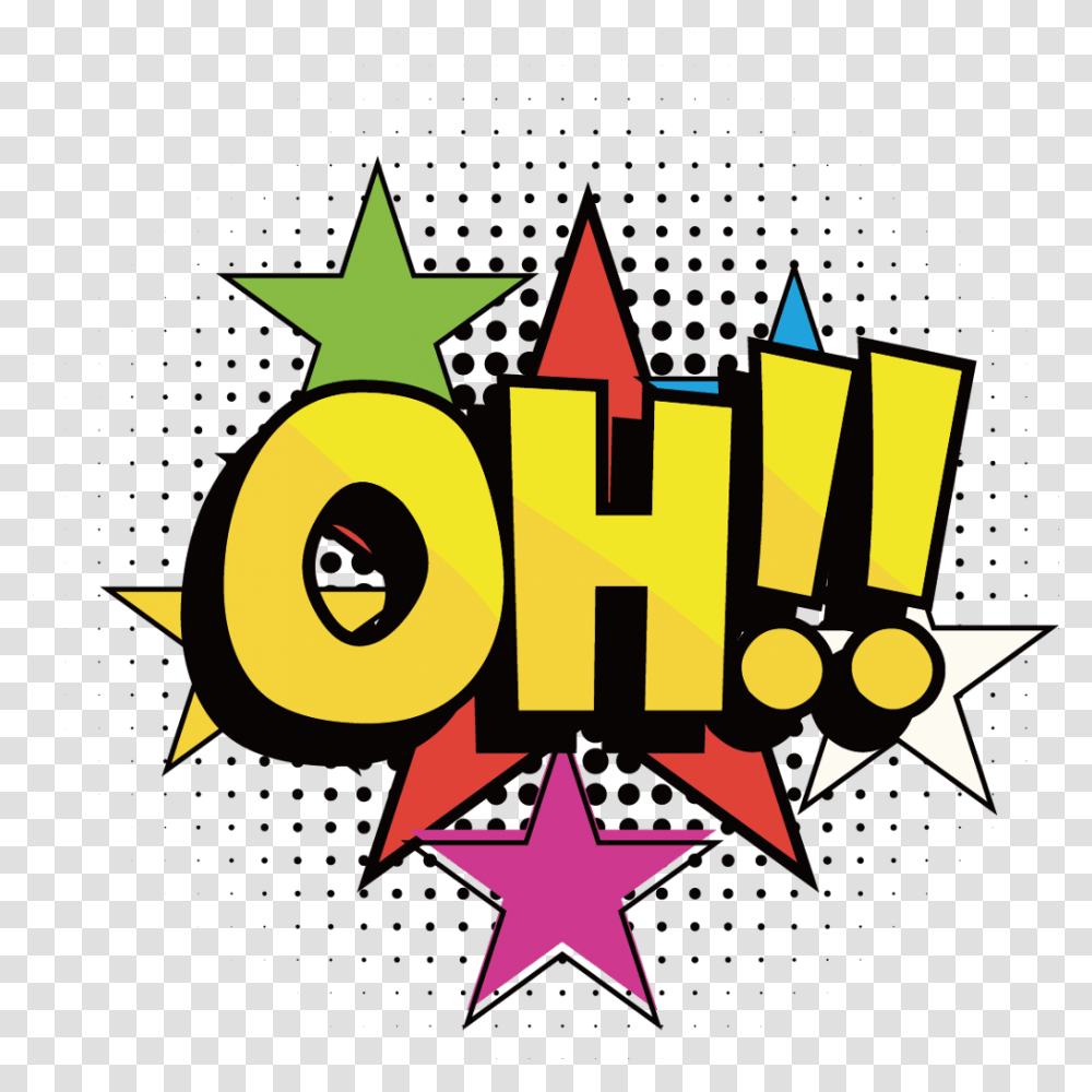 Oh Oh Oh Expression Word Words Talk Comic Comics, Star Symbol, Poster, Advertisement, Diwali Transparent Png