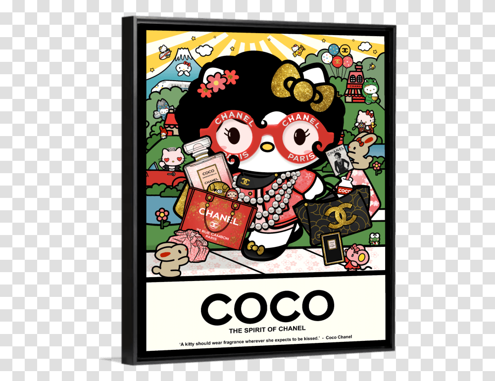 Ohaiyo Kyoto Kitty Coco Proof Cartoon, Poster, Advertisement, Electronics, Super Mario Transparent Png