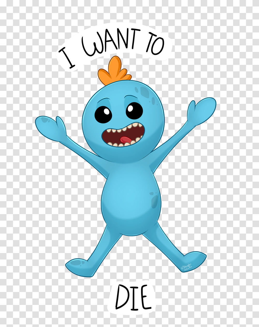 Ohhonbee On Twitter Heres A Mr Meeseeks, Animal, Blow Dryer, Appliance, Hair Drier Transparent Png