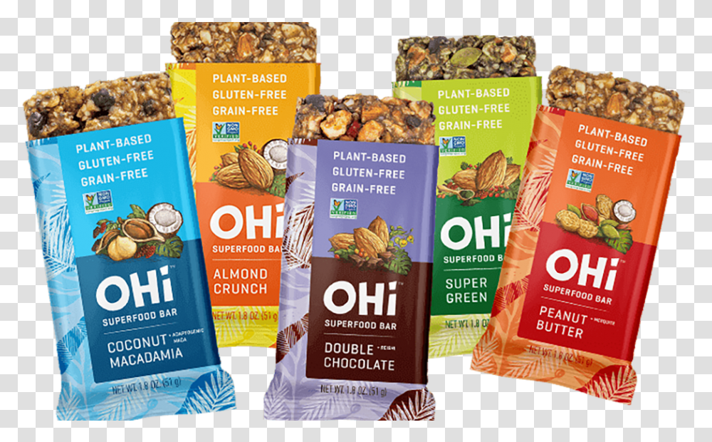 Ohi Superfood Bar, Plant, Snack, Advertisement, Nut Transparent Png