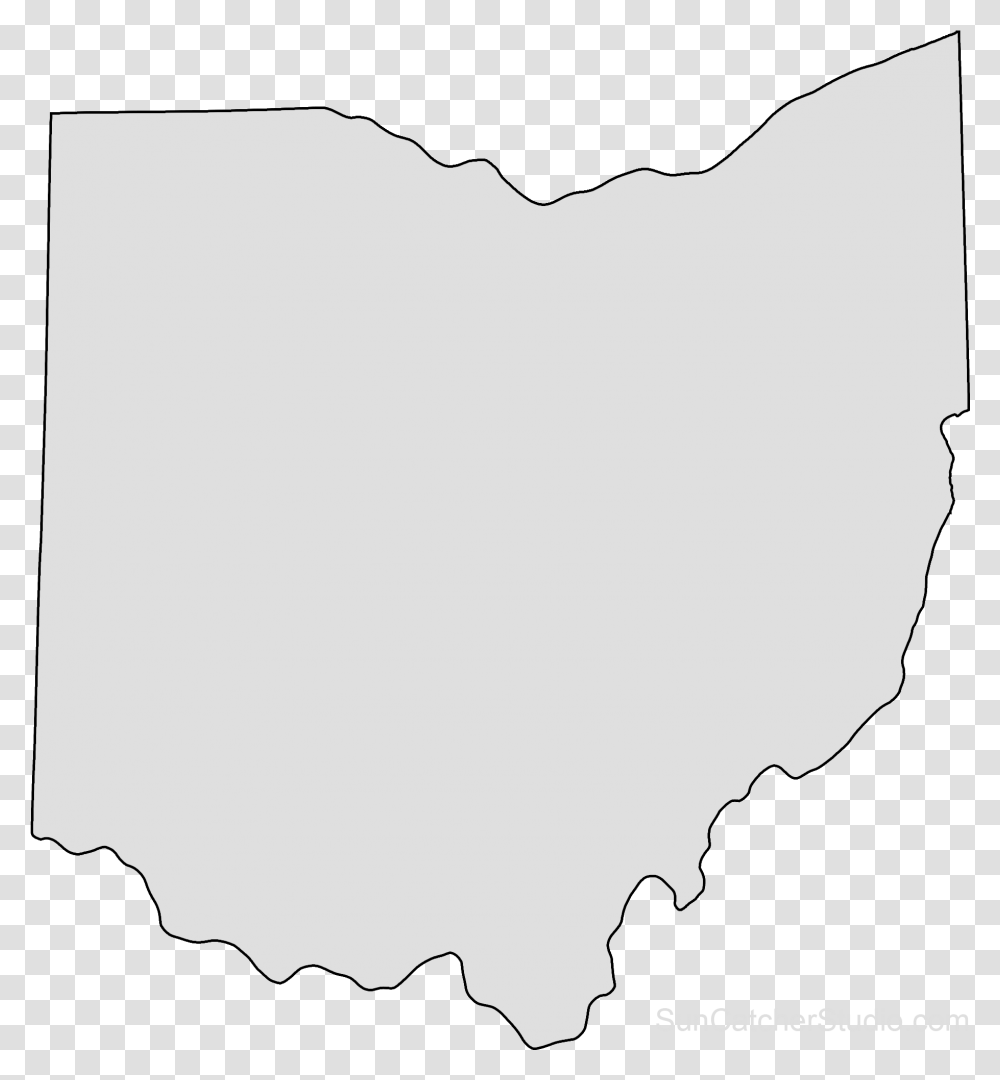 Ohio Map Outline Shape State Stencil Clip Art Scroll House Of Representatives Ohio, Pillow, Cushion, Person, Human Transparent Png