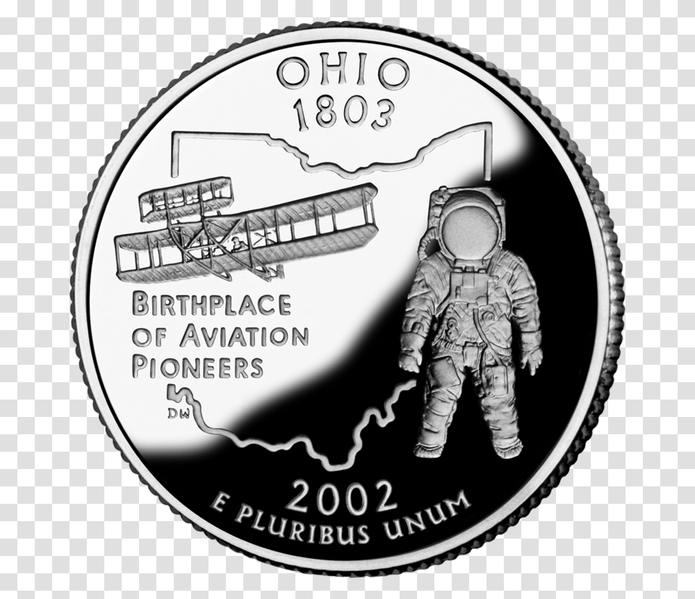 Ohio Ohio State Quarter, Person, Human, Money, Coin Transparent Png