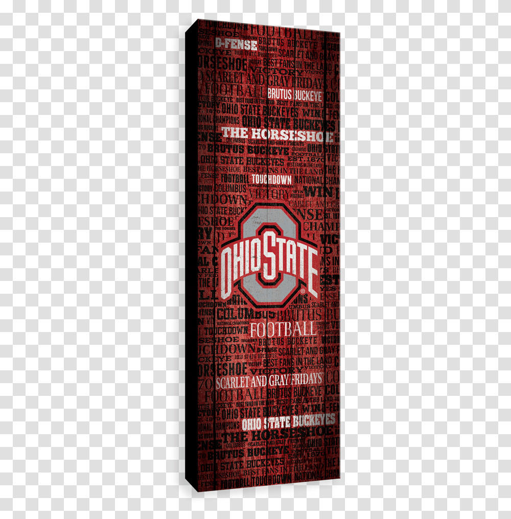 Ohio State Buckeyes Typography On Wood Ohio State Buckeyes Football, Advertisement, Poster, Flyer, Paper Transparent Png