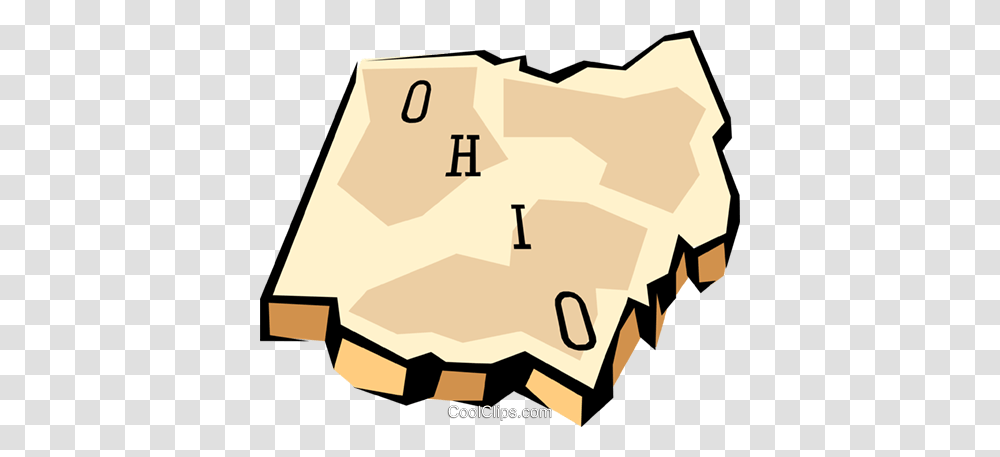 Ohio State Map Royalty Free Vector Clip Art Illustration Transparent Png