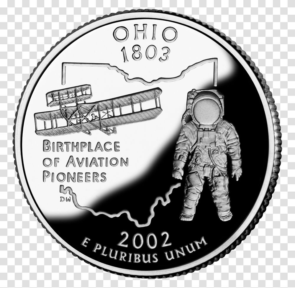 Ohio State Quarter, Nickel, Coin, Money, Person Transparent Png