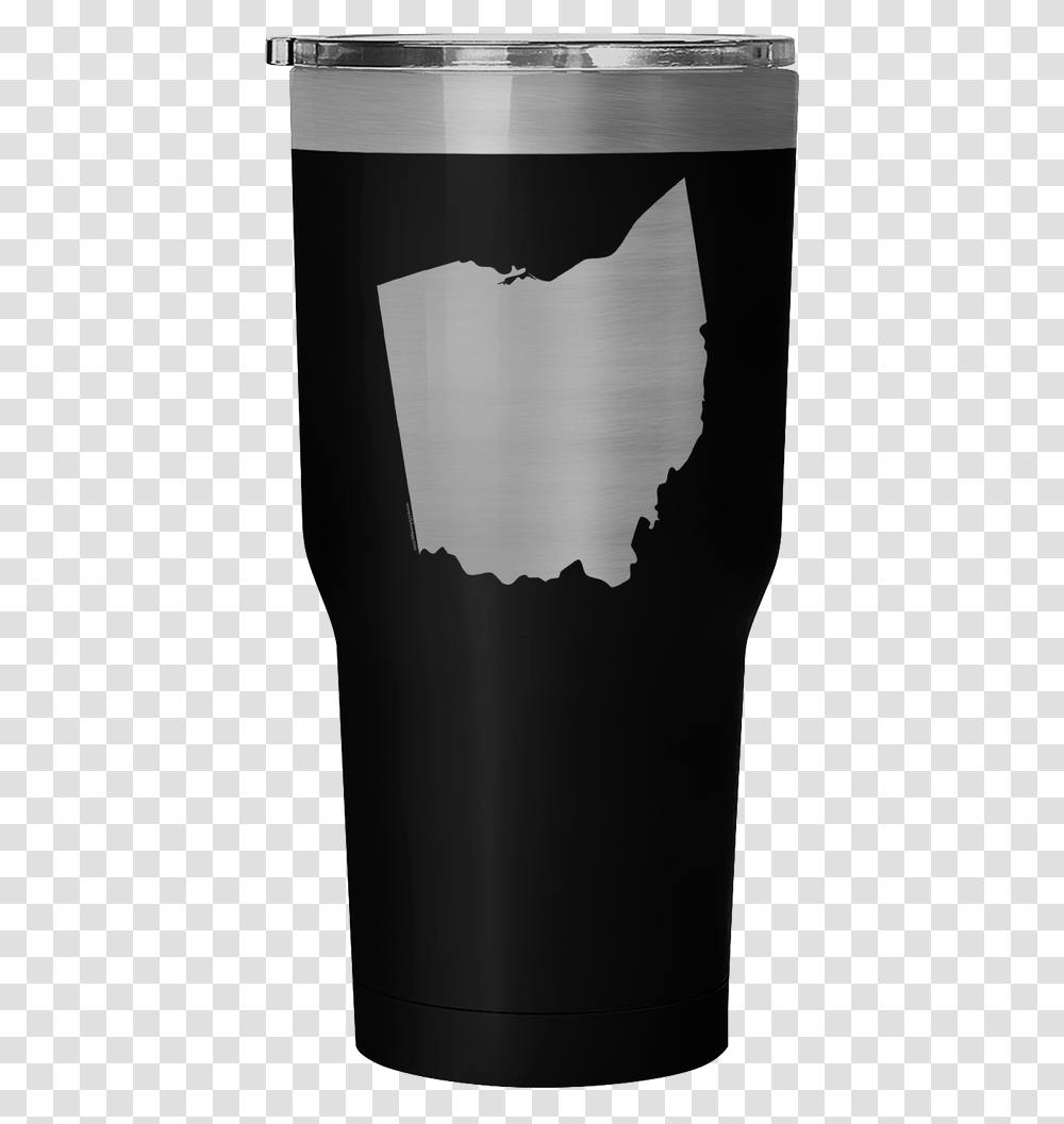 Ohio State Shape Outline White 30 Ounce Vacuum Tumbler Paper, Bottle, Silhouette, Cutlery Transparent Png