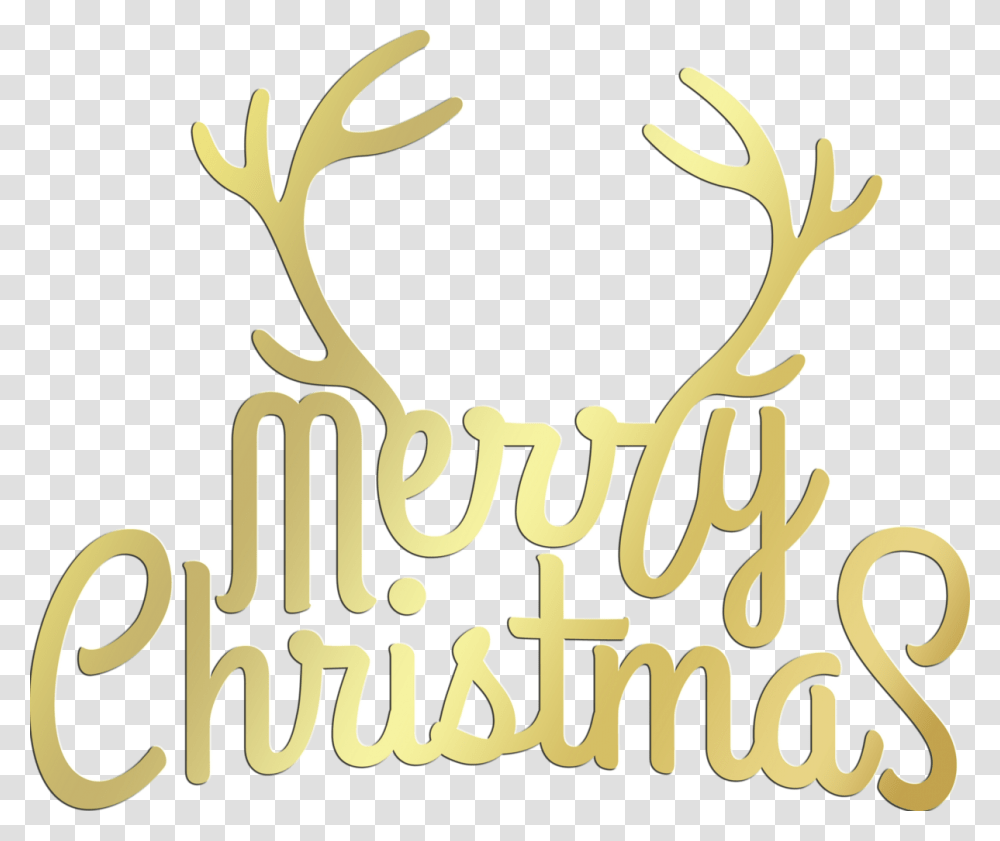 Ohio Technical College Christmas Decoration New Year Merry Christmas Horns, Antler, Alphabet, Calligraphy Transparent Png