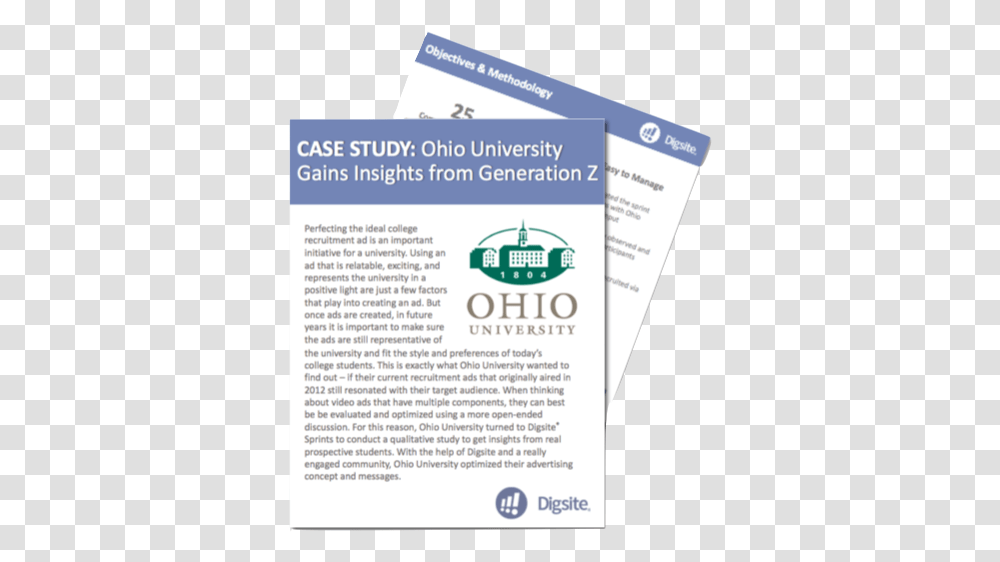 Ohio University Case Study Flyer, Advertisement, Poster, Paper, Brochure Transparent Png