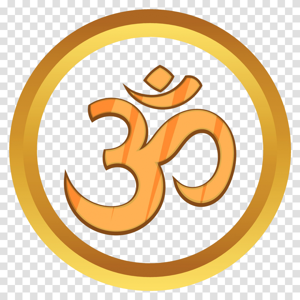 Ohm Symbol Cartoon Hindu Symbol, Logo, Number, Badge Transparent Png