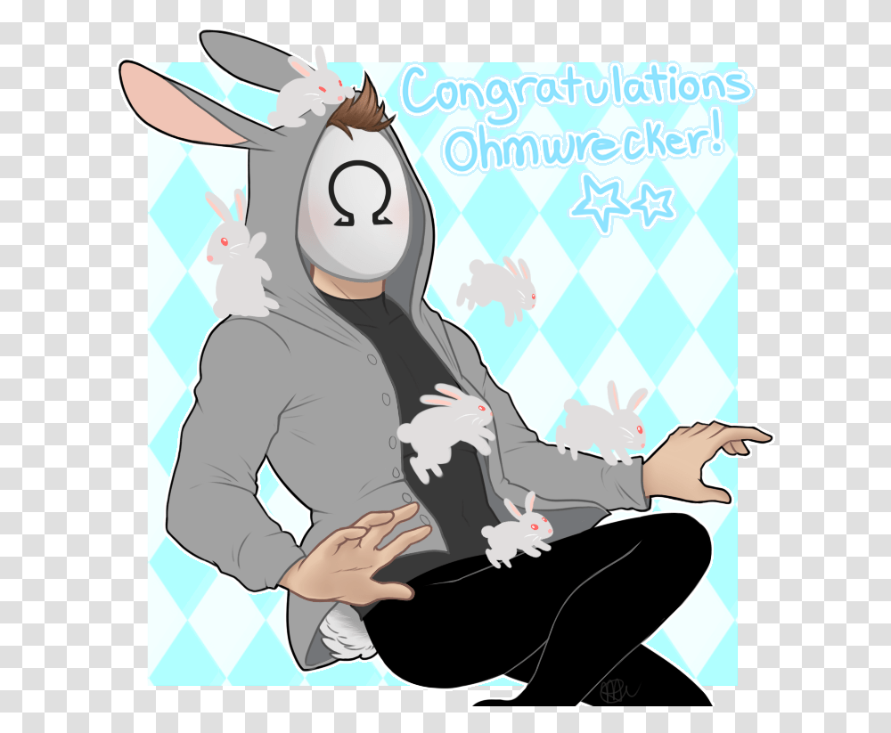 Ohmwrecker In A Bunny Suit Fanart, Poster, Advertisement, Person, Human Transparent Png