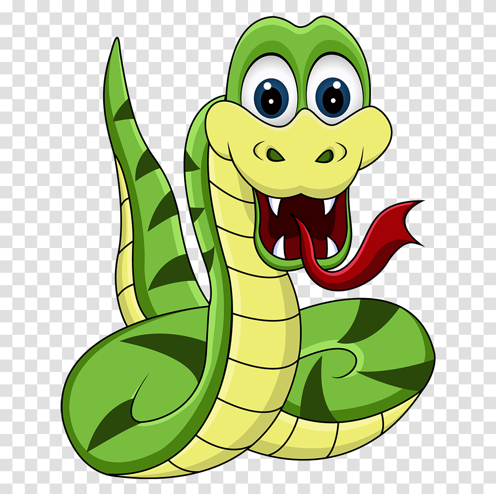 Ohmygawd We've Found A Snake Now What Do Cartoon Snake, Reptile, Animal, Green Snake Transparent Png