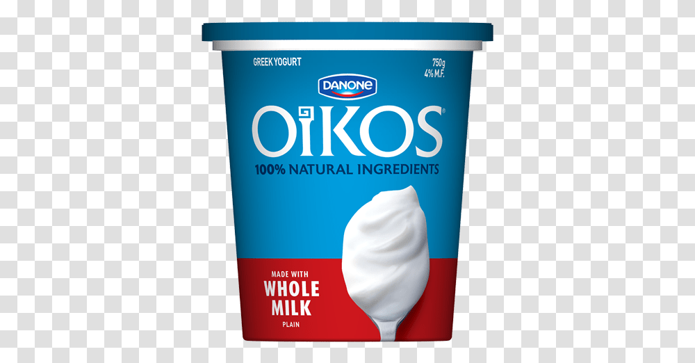 Oikos Plain Greek Yogurt Sour Cream, Dessert, Food, Creme, Whipped Cream Transparent Png