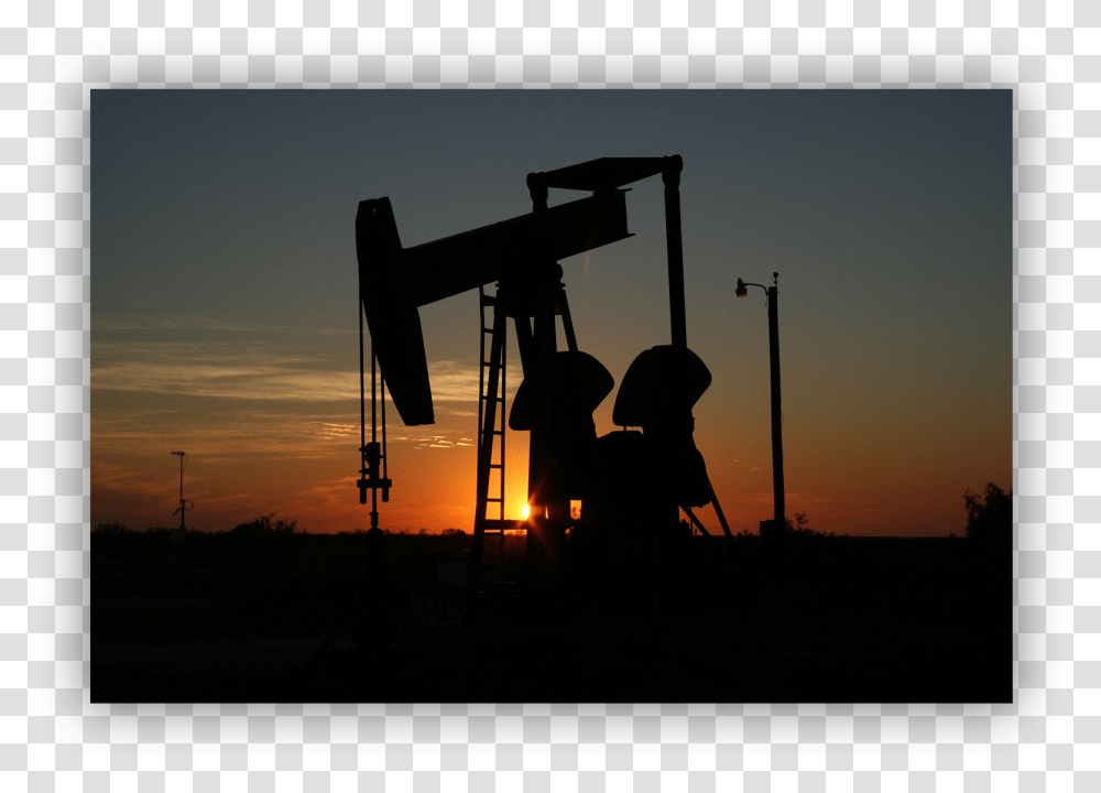 Oil And Gas Drilling At Dusk Oil Demand Subdued On Economic Uncertainty Iea, Oilfield, Cross, Silhouette Transparent Png