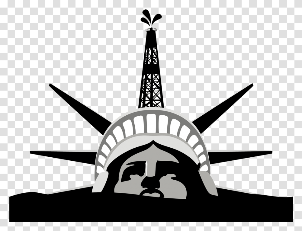 Oil And Gas Money Is Choking Our Democracy Illustration, Stencil, Construction Crane Transparent Png