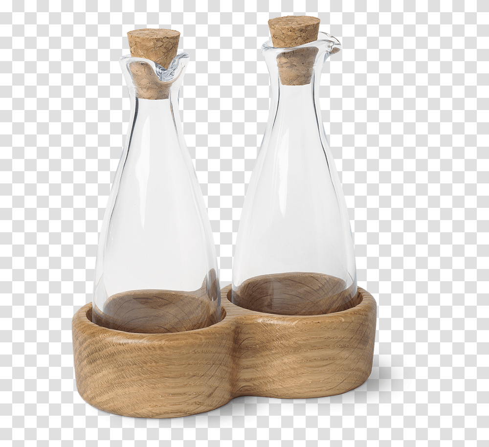 Oil And Vinegar Bottles H15 Oak Menageri Kay Bojesen Olie, Wedding Gown, Pottery, Cutlery, Jar Transparent Png