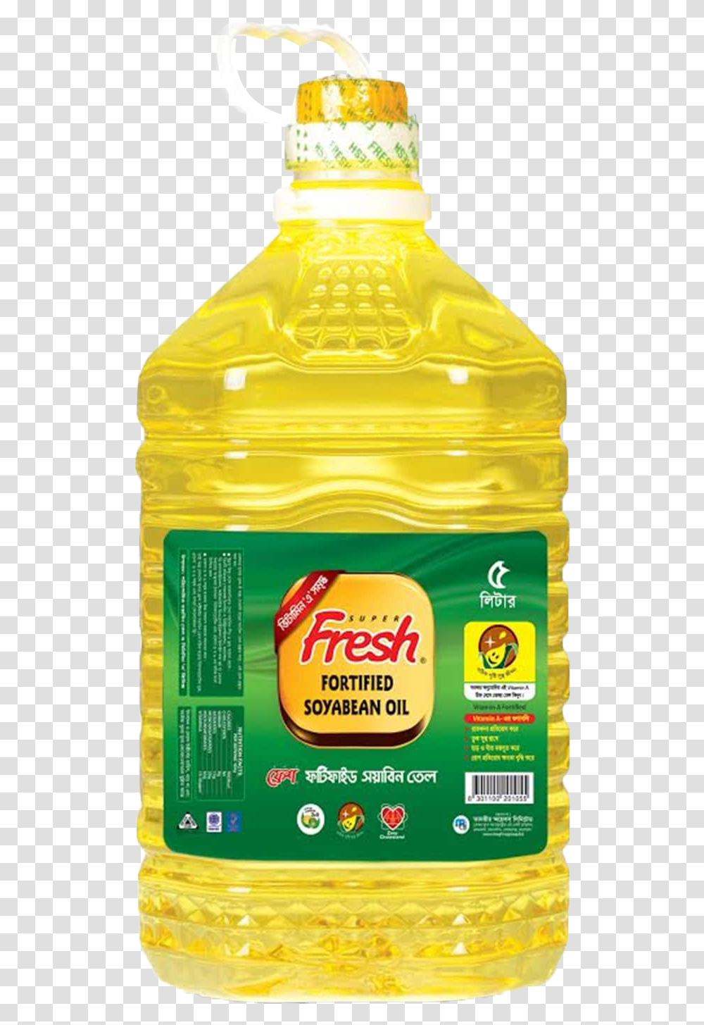 Oil Bottle Fresh Soyabean Oil 5 Ltr, Label, Beverage, Liquor, Alcohol Transparent Png