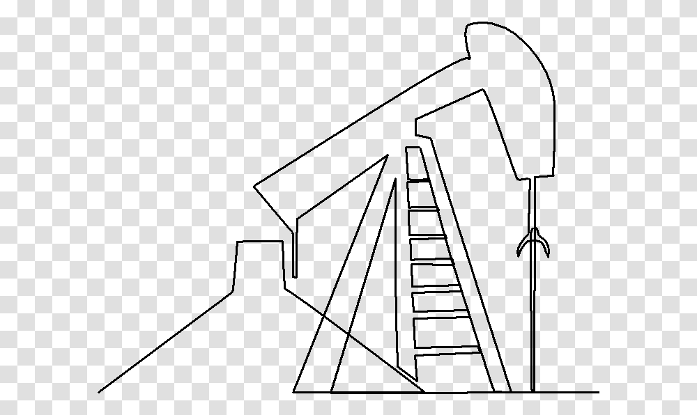 Oil Drilling Rig Quilting Pattern Line Art, Gray, World Of Warcraft Transparent Png