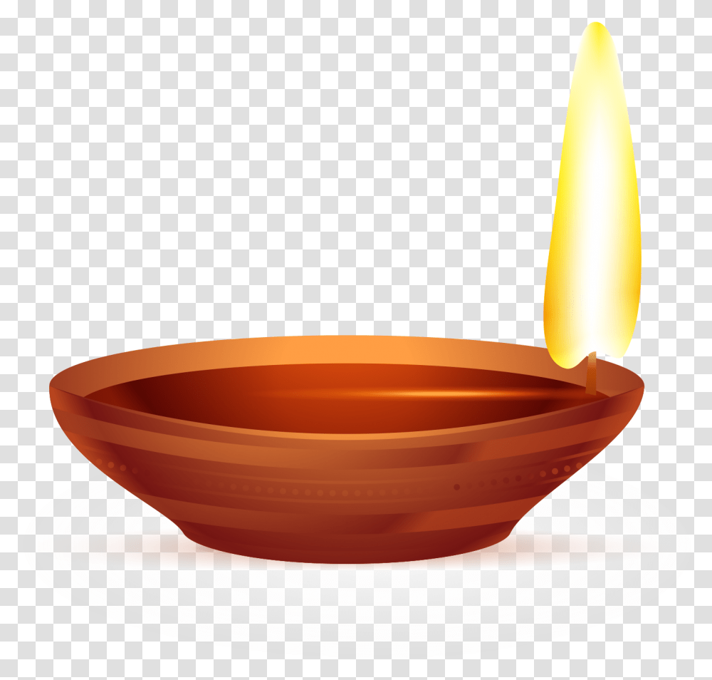 Oil Lamp, Bowl, Diwali, Fire, Soup Bowl Transparent Png