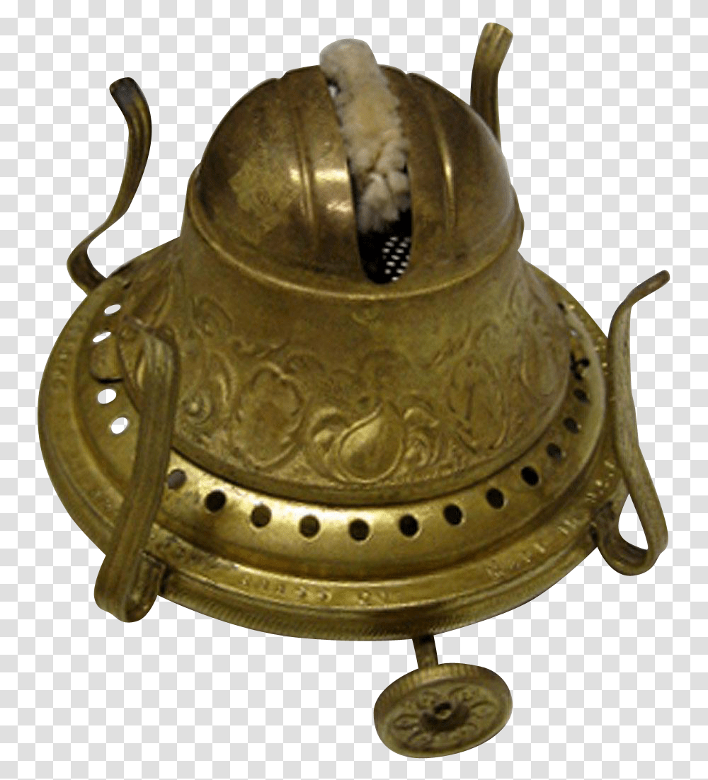 Oil Lamp Burner, Bronze, Helmet, Apparel Transparent Png