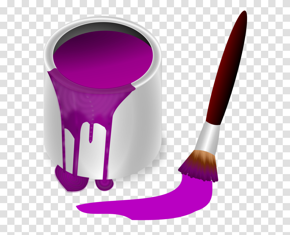 Oil Paint Bucket Paint Rollers Color, Brush, Tool, Toothbrush, Paint Container Transparent Png
