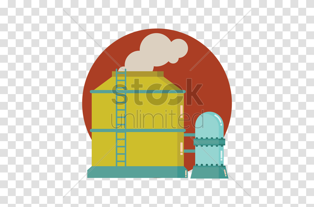 Oil Refinery Factory Vector Image Transparent Png