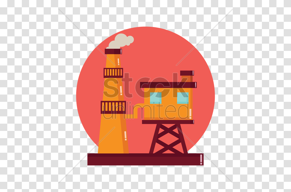 Oil Refinery Processing Plant Vector Image, Label Transparent Png