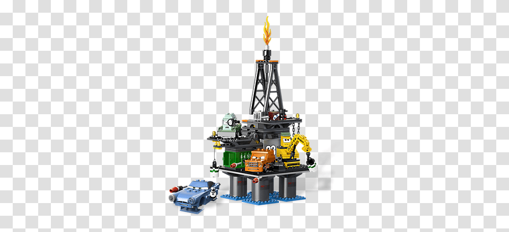 Oil Rig Escape Lego Cars Kubiki Lego Cars 9486, Construction Crane, Robot, Toy Transparent Png