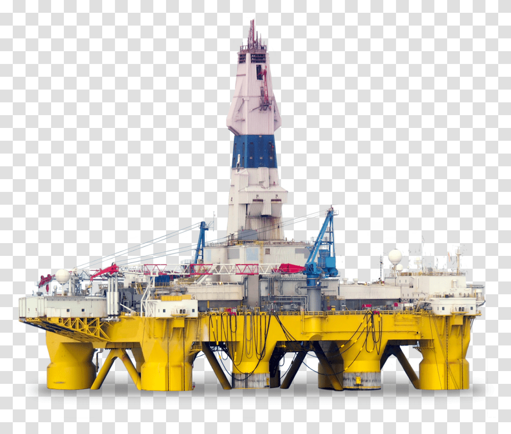 Oil Rig Industria Messico, Boat, Vehicle, Transportation, Watercraft Transparent Png