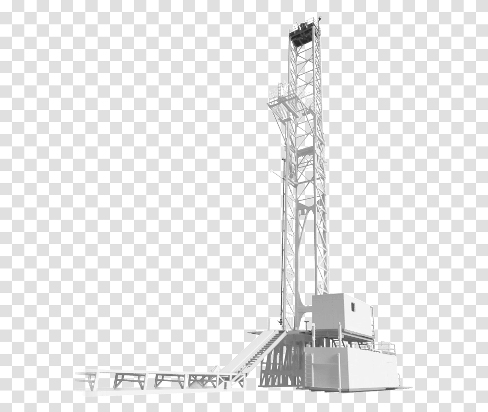 Oil Rig On Land, Construction Crane, Cable Transparent Png