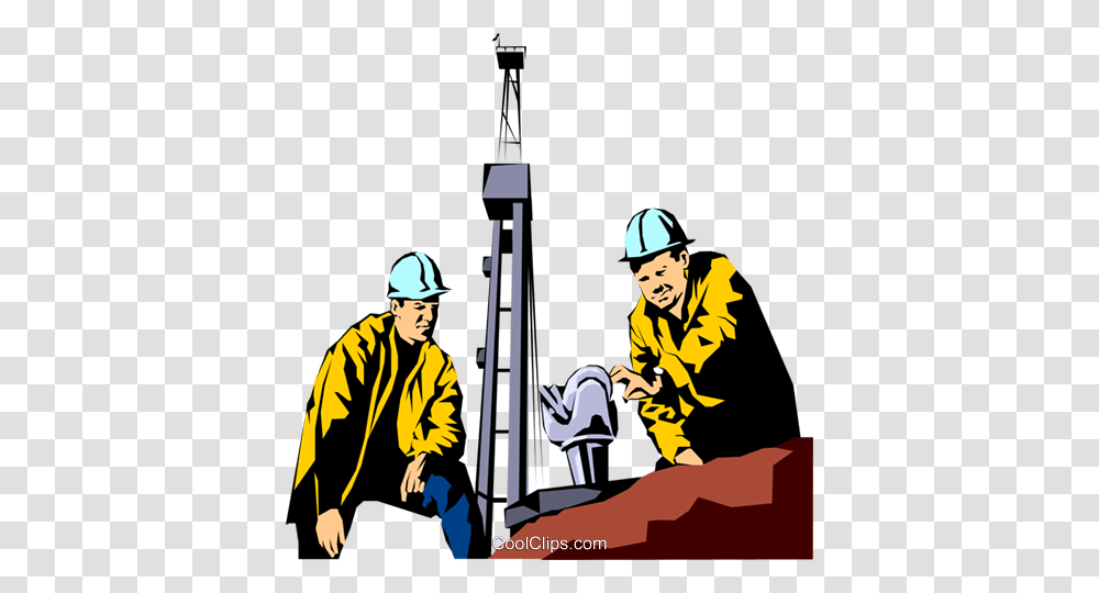 Oil Rig Workers Royalty Free Vector Clip Art Illustration, Apparel, Person, Human Transparent Png