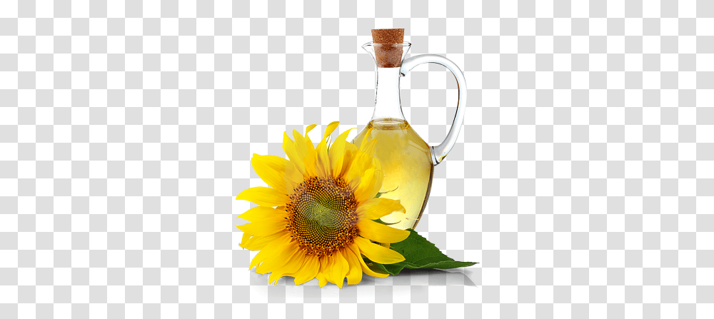 Oil Vitamin E Lotion Sunflower Oil, Plant, Blossom, Jug, Glass Transparent Png