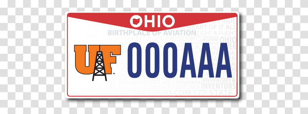 Oiler License Plate New Ohio License Plates, Vehicle, Transportation, Driving License, Document Transparent Png
