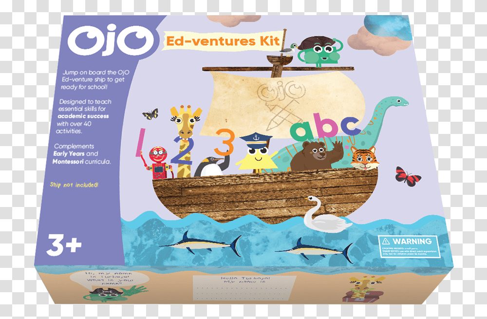 Ojo Ed Ventures Kit Learn With Ojo Educational Toys Illustration, Bird, Animal, Poster, Advertisement Transparent Png