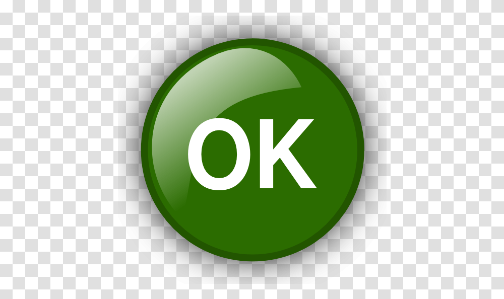 Ok Button Icon Small, Green, Tennis Ball, Logo Transparent Png